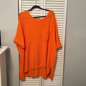 Chic Soul Orange Terry Top